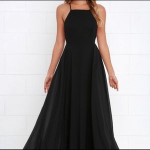 Lulus “Mythical Kind of Love” Black Maxi Dress